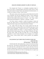 Báo cáo du lịch sáng tạo và khả năng ứng dụng ở việt nam