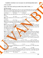 CON LẮC ĐƠN – BÀI TOÁN LIÊN QUAN ĐẾN CÔNG THỨC TÍNH w f T