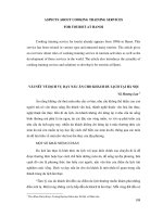 Báo cáo Vài nét về dịch vụ dạy nấu ăn cho khách du lịch tại Hà Nội