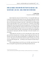Báo cáo Nhìn lại chặng đường hơn nửa thế kỷ hợp tác giáo dục- Đào tạo Việt Nam - Lào (1954-2006) Thành tựu và triển vọng