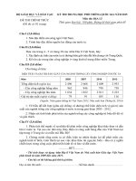 [FULL] ĐỀ THI VÀ ĐÁP ÁN KÌ THI THPT QUỐC GIA MÔN ĐỊA LÍ 2015