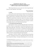 Báo cáo Mô hình phục hồi chức năng cho trẻ khuyết tật tại trung tâm hương sen, những vấn đề cần quan tâm giải quyết.PDF