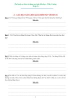 130 Bài Toán có lời văn ôn hè lớp 3