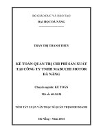 Kế toán quản trị chi phí sản xuất tại công ty TNHH mabuchi motor đà nẵng