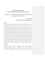 Báo cáo Khác biệt trong học phần thực tập giữa chương trình đào tạo Công tác xã hội của Việt nam và Pháp