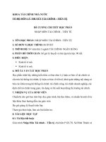 Đề cương chi tiết học phần Nhập môn tài chính tiền tệ (90 tiết) (ĐH Kinh tế TP.HCM)