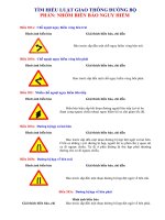 TÌM HIỂU LUẬT GIAO THÔNG ĐƯỜNG BỘ PHẦN: NHÓM BIỂN BÁO NGUY HIỂM