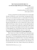 Báo cáo THỰC TRẠNG BẢO HỘ NHÃN HIỆU CỦA CÁC DOANH NGHIỆP TRÊN ĐỊA BÀN TỈNH BẠC LIÊU