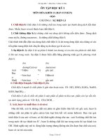 ÔN TẬP HỌC KỲ I MÔN HÓA LỚP 11