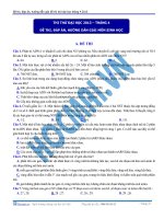 Đề thi thử đại học môn sinh học 2013   tháng 4