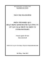 Phân tích hiệu quả kinh doanh tại công ty cổ phần vận tải và thuê tàu biển việt nam (vitranschart)