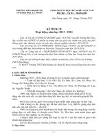 Kế hoạch tổ chuyên môn tổ tự nhiên