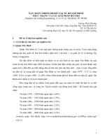 Báo cáo NẠN NHÂN NHIỄM DIOXIN TẠI TP. HỒ CHÍ MINH THỰC TRẠNG VÀ CÁC GIẢI PHÁP HỖ TRỢ (Nghiên cứu trường hợp phường 13 và 15, Q. Tân Bình, TP. HCM)