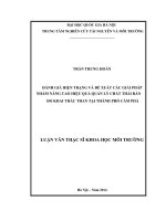 Đánh giá hiện trạng và đề xuất các giải pháp nhằm nâng cao hiệu quả quản lý chất thải rắn do khai thác than tại thành phố Cẩm Phả