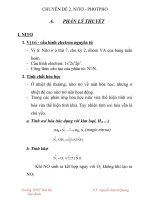 ÔN TẬP CHUYÊN ĐỀ 2 NITO - PHOTPHO
