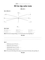 Tổng hợp bộ đề toán ôn học sinh giỏi từ lớp 1 lên lớp 2