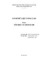 BÀI TẬP LỚN CƠ SỞ DỮ LIỆU NÂNG CAO TÌM HIỂU VỀ MONGO DB