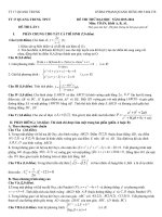 ĐỀ THI MÔN TOÁN VÀO ĐẠI HỌC TRƯỜNG THPT QUANG TRUNG