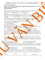 TÀI LIỆU VỀ DAO ĐỘNG ĐIỀU HÒA – CÁC PHƯƠNG PHÁP BIỄU DIỄN DAO ĐỘNG ĐIỀU HÒA VÀ CÁC ĐẠI LƯỢNG ĐẶC TRƯNG