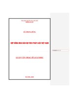 Hợp đồng mua bán nợ theo pháp luật Việt Nam