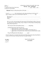 Mẫu công văn đăng ký thang lương