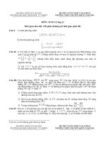 đề thi tuyển sinh vào lớp 10 mẫu