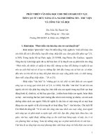 Báo cáo Phát triển văn hóa đọc cho trẻ em khuyết tật, tiếp cận từ chức năng của ngành Thông tin - thư viện và công tác xã hội
