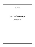Quy chế bổ nhiệm cán bộ nhân viên