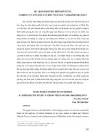 Báo cáo du lịch sinh thái biển bền vững nghiên cứu so sánh vân đồng việt nam và kkeshi nhật bản
