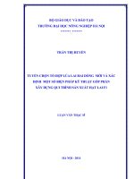 Tuyển chọn tổ hợp lúa lai hai dòng mới và xác định một số biện pháp kỹ thuật góp phần xây dựng qui trình sản xuất hạt lai f1