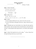 Bộ đề môn Toán Học sinh giỏi lớp 4 kèm đáp án