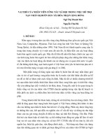 Báo cáo Vai trò của nhân viên công tác xã hội trong việc hỗ trợ nạn nhân bị buôn bán hòa nhập cộng đồng.PDF