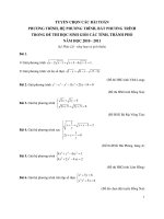 tuyển chọn các bài toán hay nhất