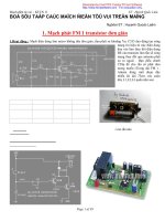 bộ sưu tập các mạch điệntử vui trên mạng -1 mạch phát FM 1 transitor đơn giản