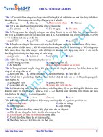 100 câu trắc nghiệm vật lí