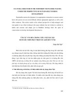 Báo cáo Ứng xử văn hóa trong chùa việt Bắc bộ dưới góc nhìn phát triển du lịch bền vững