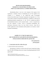Báo cáo Điểm định chuẩn (Benchmarking) đánh giá điểm đến du lịch. Vận dụng đối với địa bàn Hà Nội