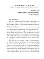 Báo cáo Những thách thức của việc kết hợp nghiên cứu với đào tạo khoa học xã hội và nhân văn