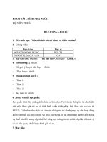 Đề cương chi tiết học phần Phân tích báo cáo tài chính và kiểm tra thuế (20 tiết) (ĐH Kinh tế TP.HCM