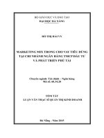 MARKETING MIX TRONG CHO VAY TIÊU DÙNG TẠI CHI NHÁNH NGÂN HÀNG TMCP ĐẦU TƯ VÀ PHÁT TRIỂN PHÚ TÀI