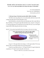 TÌM HIỂU NHỮNG TỔN THƯƠNG TÂM LÝ VÀ TÂM TƯ NGUYỆN VỌNG CỦA CÁC NẠN NHÂN BỊ NHIỄM CHẤT ĐỘC HÓA HỌC Ở THÁI BÌNH