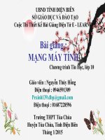 Slide tin học 10 bài mạng máy tính _N.T Hồng