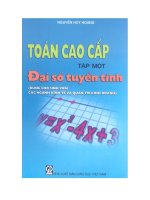 Toán cao cấp   tập 1 đại số tuyến tính