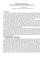 Báo cáo văn học Tiếp nhận văn học mạng trong bối cảnh văn hóa, văn học hiện nay