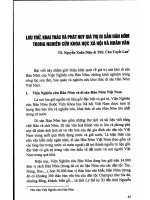 Báo cáo khoa học Lưu trữ khai thác và phát huy di sản hán nôm trong nghiên cứu khoa học xã hội nhân văn