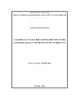 Vai trò của tư duy biện chứng đối với cán bộ lãnh đạo, quản lý kinh tế ở nước ta hiện nay