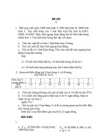 ĐỀ THI VÀ LỜI GIẢI MÔN XÁC SUẤT THỐNG KÊ. (3)