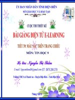 Slide tin học 9 bài màu sắc trên trang chiếu _N.t Thắm