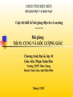 Slide tóan 10 CUNG VÀ GÓC LƯỢNG GIÁC _Xuân Hòa