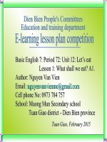 Slide tiếng anh 7 Unit 12 Let’s eat! _Van Vien